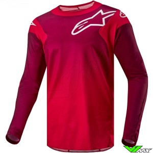 Alpinestars Racer Hoen 2024 Cross shirt - Mars Rood / Burgundy