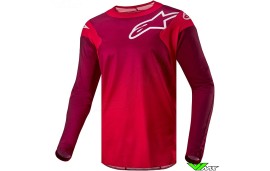 Alpinestars Racer Hoen 2024 Cross shirt - Mars Rood / Burgundy