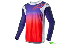 Alpinestars Racer Hoen 2024 Motocross Jersey - Light Grey / Hot Orange