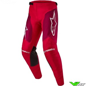 Alpinestars Racer Hoen 2024 Crossbroek - Mars Rood / Burgundy