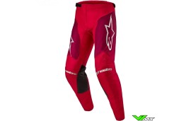 Alpinestars Racer Hoen 2024 Crossbroek - Mars Rood / Burgundy