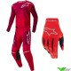 Alpinestars Racer Hoen 2024 MX Gear Combo - Mars Red / Burgundy (32/L/XL)
