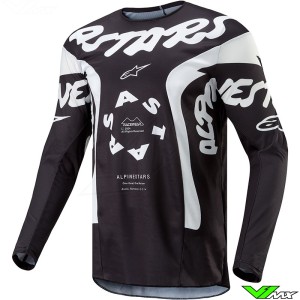 Alpinestars Racer Hana 2024 Motocross Jersey - Black / White