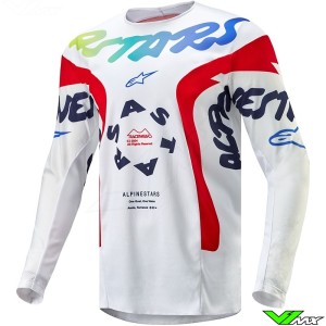 Alpinestars Racer Hana 2024 Cross shirt - Wit / Meerkleurig
