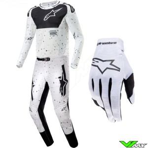 Alpinestars Supertech Spek 2024 Motocross Gear Combo - White / Black