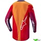 Alpinestars Techstar Pneuma 2024 Cross shirt - Diep Paars / Oranje / Blauw