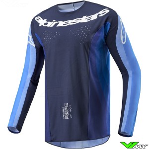 Alpinestars Techstar Pneuma 2024 Cross shirt - Donker Navy / Licht Blauw