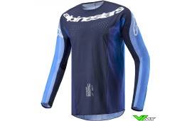 Alpinestars Techstar Pneuma 2024 Cross shirt - Donker Navy / Licht Blauw
