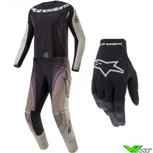 Alpinestars Techstar Pneuma 2024 Motocross Gear Combo - Sand / Grey
