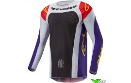 Alpinestars Techstar Ocuri 2024 Motocross Jersey - Hot Orange / Purple / Black