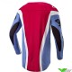Alpinestars Techstar Ocuri 2024 Motocross Jersey - Light Blue / Mars Red / White