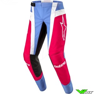 Alpinestars Techstar Ocuri 2024 Motocross Pants - Light Blue / Mars Red / White