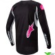 Alpinestars Fluid Stella 2024 Cross shirt voor dames - Zwart / Wit / Roze
