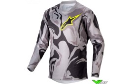 Alpinestars Racer Tactical 2024 Kinder Cross shirt - Grijs / Camo / Magneet