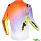 Alpinestars Racer Lucent 2024 Youth Motocross Jersey - White / Neon Red / Fluo Yellow