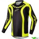 Alpinestars Racer Lurv 2024 Youth Motocross Jersey - Black / Fluo Yellow