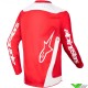 Alpinestars Racer Lurv 2024 Youth Motocross Jersey - Mars Red / White