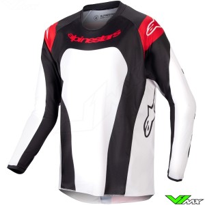 Alpinestars Racer Ocuri 2024 Youth Motocross Jersey - Mars Red / White / Black
