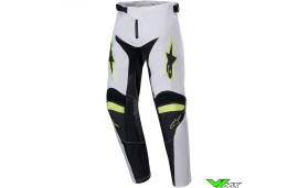 Alpinestars Racer Lucent 2024 Youth Motocross Pants - White / Neon Red / Fluo Yellow