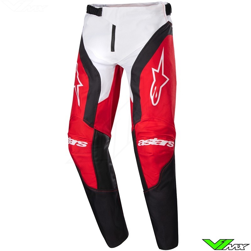 Alpinestars Racer Ocuri 2024 Kinder Crossbroek - Mars Rood / Wit / Zwart