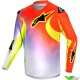 Alpinestars Racer Lucent 2024 Youth Motocross Gear Combo - White / Neon Red / Fluo Yellow