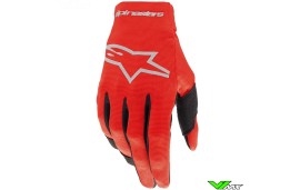 Alpinestars Radar 2024 Youth Motocross Gloves - Mars Red / Silver