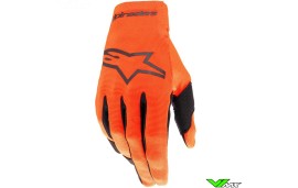 Alpinestars Radar 2024 Youth Motocross Gloves - Hot Orange / Black