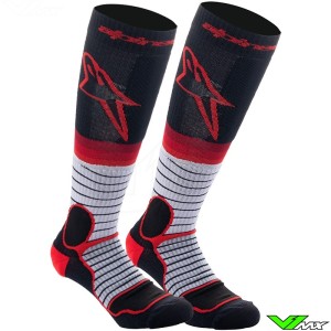 Alpinestars MX Pro MX Socks - Grey / Red