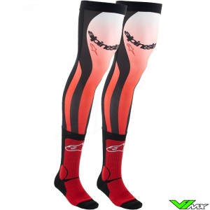 Alpinestars Knee Brace MX Socks - Bright Red