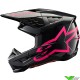 Alpinestars S-M5 Corp Crosshelm - Diva Roze / Zwart