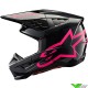 Alpinestars S-M5 Corp Motocross Helmet - Diva Pink / Black
