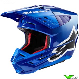 Alpinestars S-M5 Corp Crosshelm - Blauw