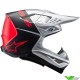 Alpinestars S-M10 Flood Motocross Helmet - Silver / Fluo Orange