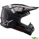 Alpinestars S-M10 Flood Motocross Helmet - Black / Grey / Matt and Gloss