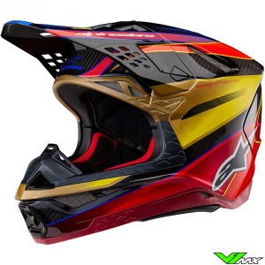 Alpinestars S-M10 Era Motocross Helmet - Gold / Yellow / Red