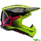 Alpinestars S-M10 Unite Motocross Helmet - Fluo Yellow / Diva Pink