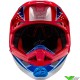 Alpinestars S-M10 Aeon Motocross Helmet - Bright Red / Blue