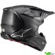 Alpinestars S-M10 Fame Motocross Helmet - Black / Carbon / Matt and Gloss