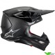 Alpinestars S-M10 Fame Motocross Helmet - Black / Carbon / Matt and Gloss