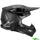 Alpinestars Supertech S-M10 Fame Crosshelm - Zwart / Carbon / Mat en Gloss