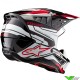 Alpinestars S-M5 Action 2 Motocross Helmet - Black / White / Bright Red