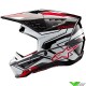 Alpinestars S-M5 Action 2 Motocross Helmet - Black / White / Bright Red