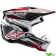Alpinestars S-M5 Action 2 Motocross Helmet - Black / White / Bright Red