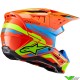 Alpinestars S-M5 Action 2 Motocross Helmet - Fluo Orange / Cyaan / Fluo Yellow