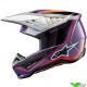 Alpinestars S-M5 Sail Motocross Helmet - Violet / Black / Silver