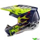 Alpinestars S-M5 Rash Crosshelm - Nacht Navy / Fluo Geel