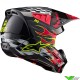 Alpinestars S-M5 Rash Motocross Helmet - Dark Grey / Bright Red