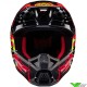 Alpinestars S-M5 Rash Motocross Helmet - Dark Grey / Bright Red