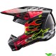 Alpinestars S-M5 Rash Motocross Helmet - Dark Grey / Bright Red