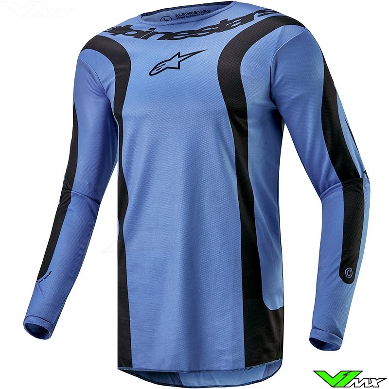 Alpinestars Fluid Lurv 2024 Cross shirt - Licht Blauw / Zwart